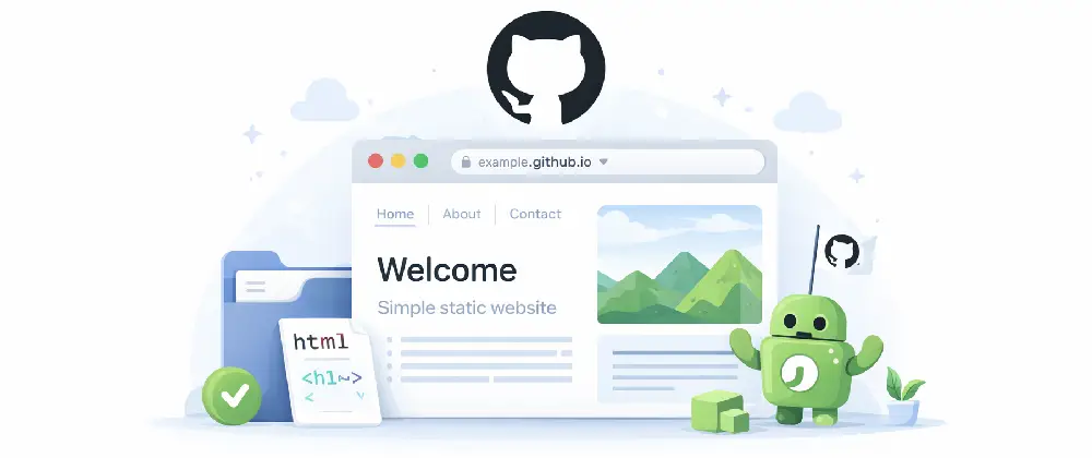 Use GitHub Pages to host a static website
